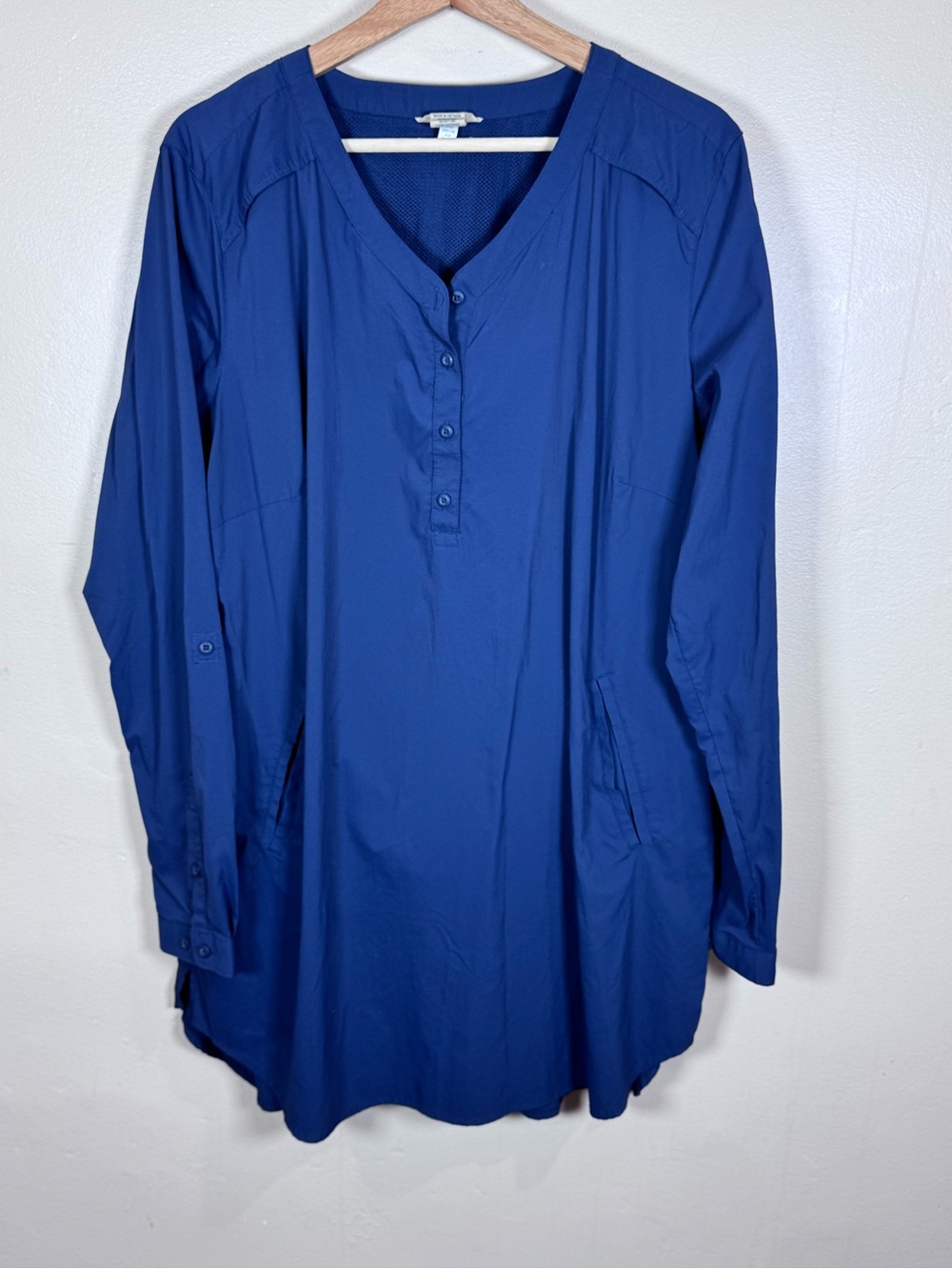 Duluth Trading Co Women's Armachillo Cooling Tunic Blue Top Outdoor XL